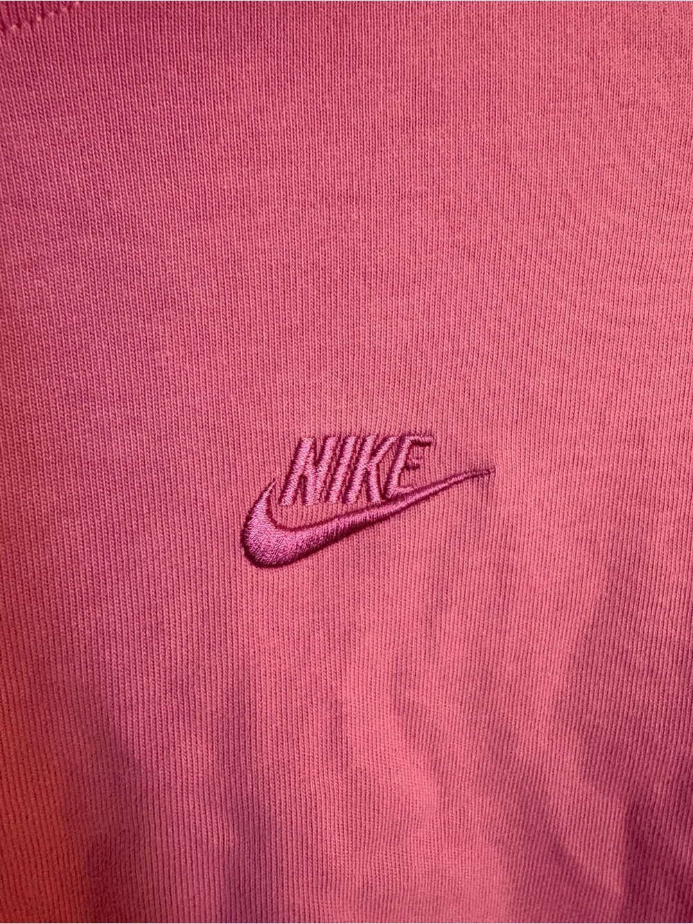 Nike Women’s Bubblegum Pink Cropped Hoodie - Picture 2 of 3